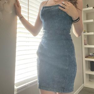 Denim tight fitting Dress